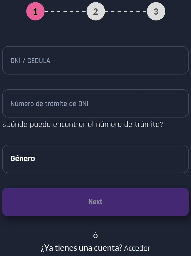 Registro de easybet
